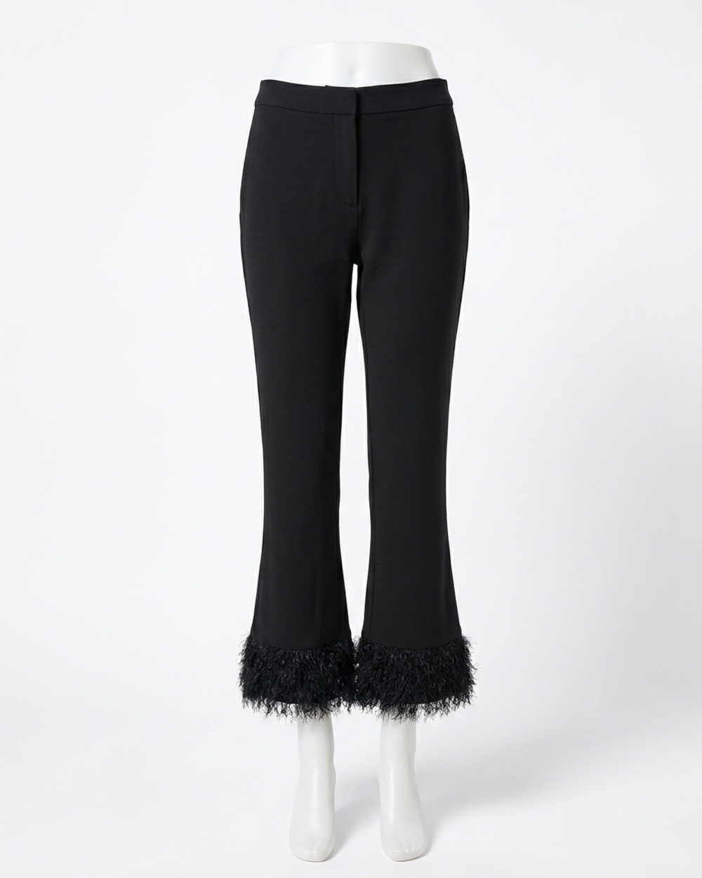 NEW JOSEPH RIBKOFF silky knit and novelty flared pants in black